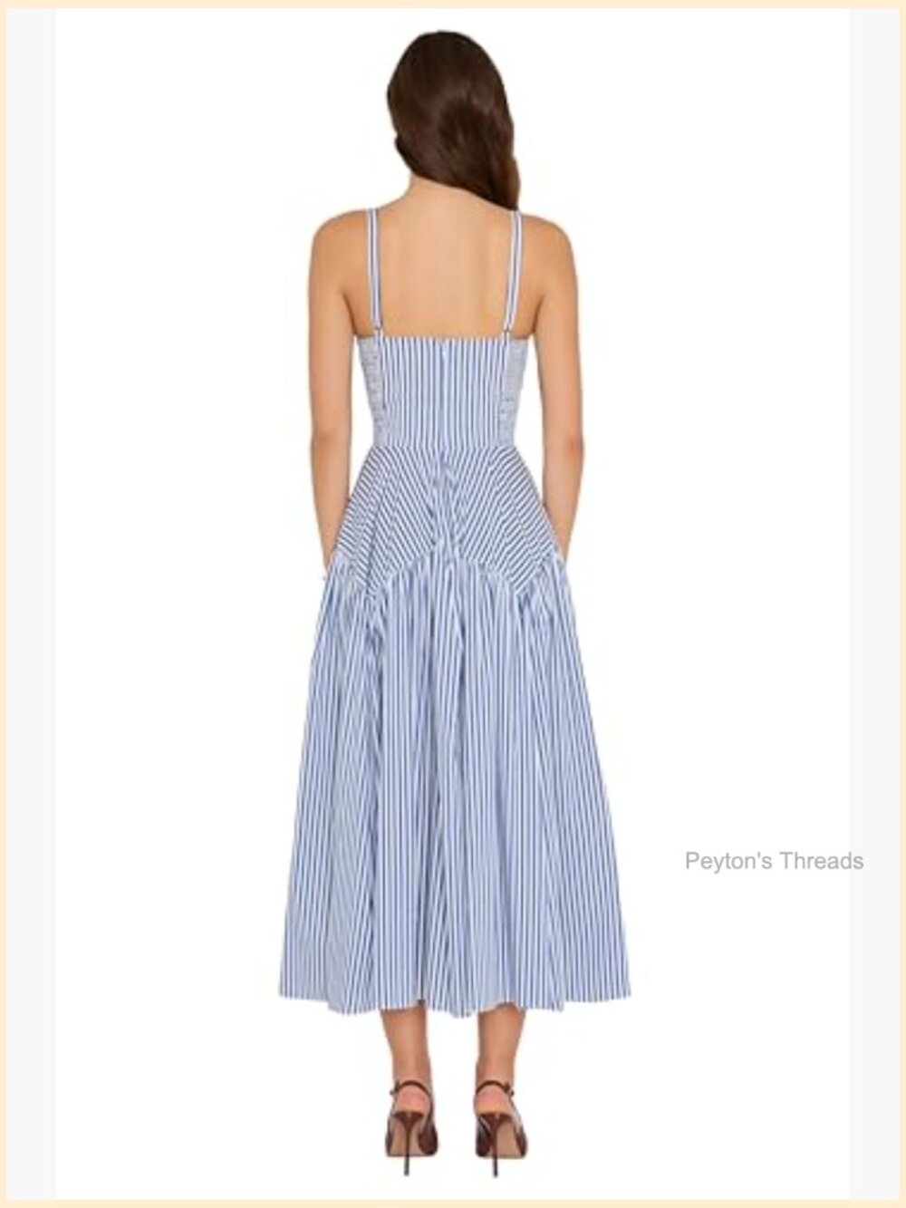 Tencel Midi Dress with Adjustable Straps - Picture 4 of 4